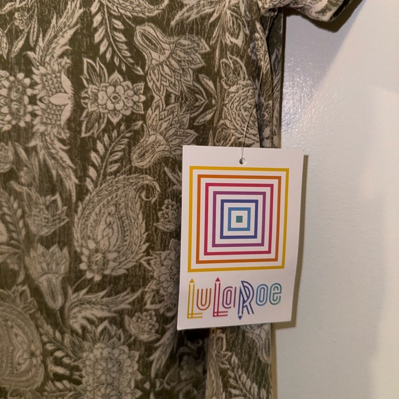 New LuLaRoe Carly Women’s Dress or Shirt Gray Floral Pattern Size XXS - Picture 3 of 7